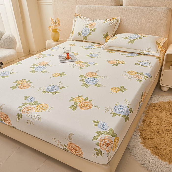 91家纺网 家纺一手货源 找家纺 名优家纺 2026新款纯色高密全棉纯棉床笠单床笠床笠单件 絮棠-米