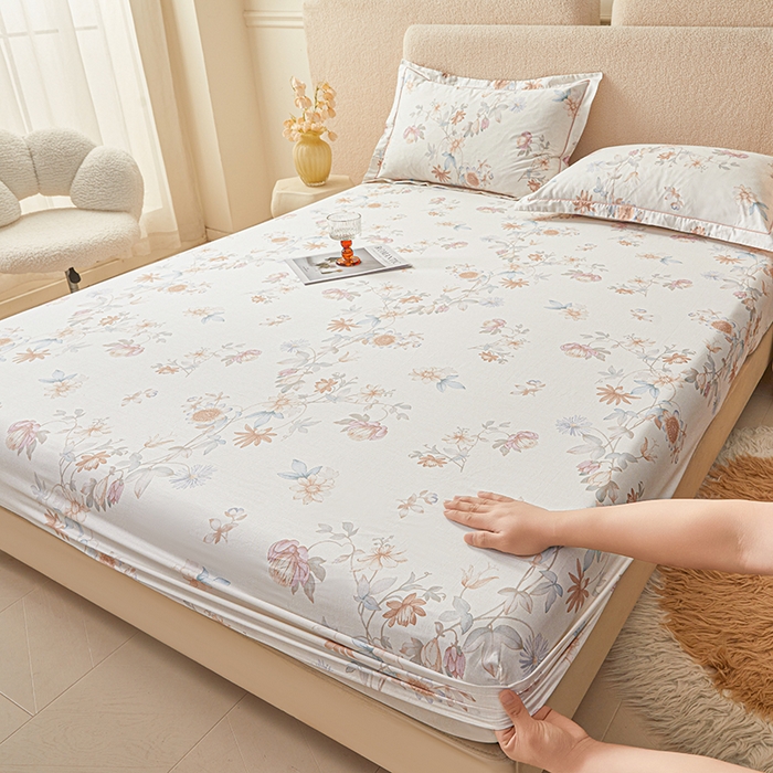 名优家纺 2026新款纯色高密全棉纯棉床笠单床笠床笠单件 与美集-米