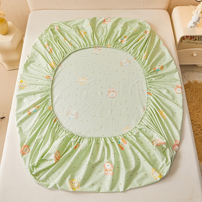 91家纺网 家纺一手货源 找家纺 名优家纺 2026新款纯色高密全棉纯棉床笠单床笠床笠单件 予甜-绿