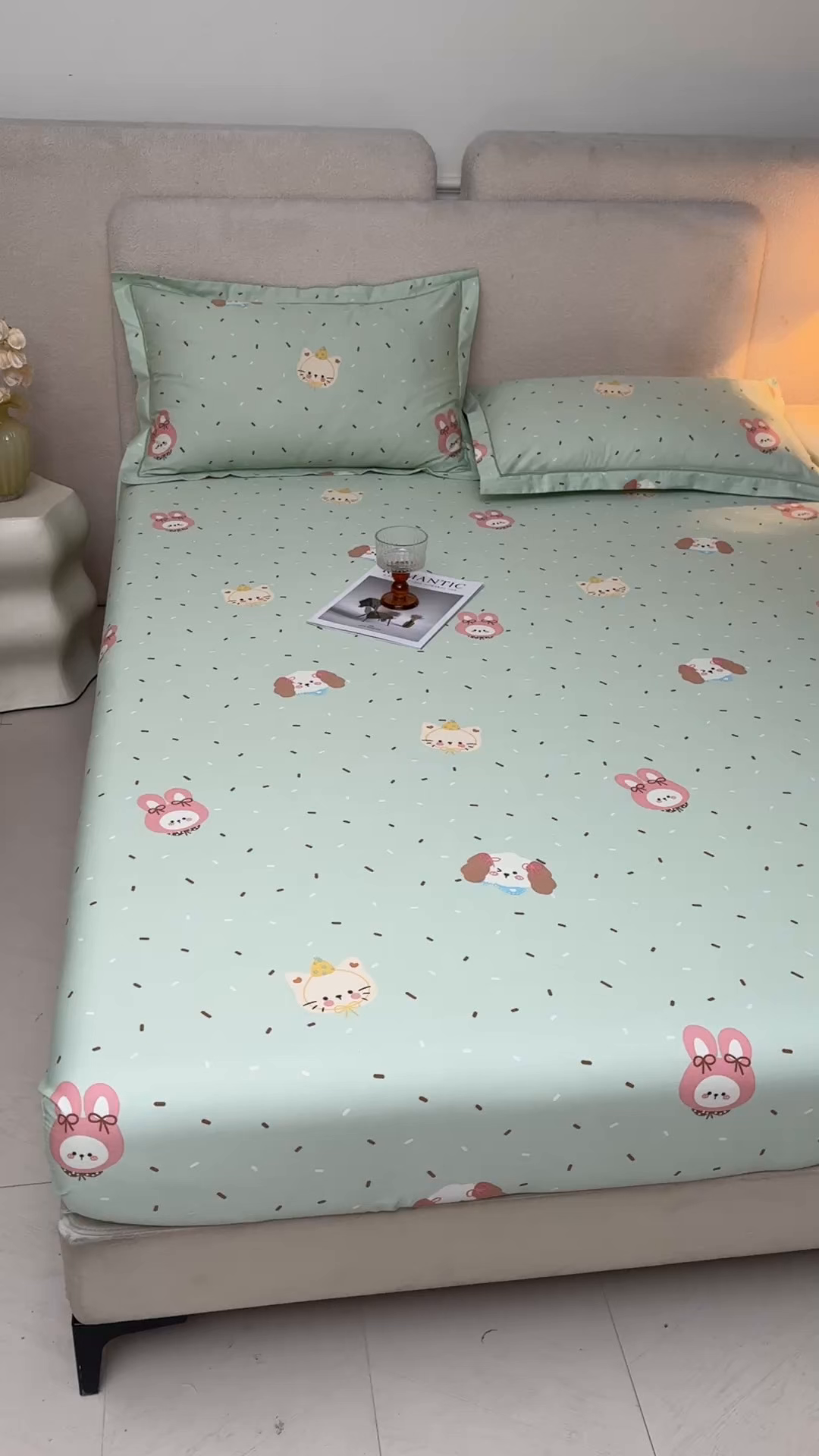 91家纺网 家纺一手货源 找家纺 名优家纺 2026新款纯色高密全棉纯棉床笠单床笠床笠单件 予甜-绿