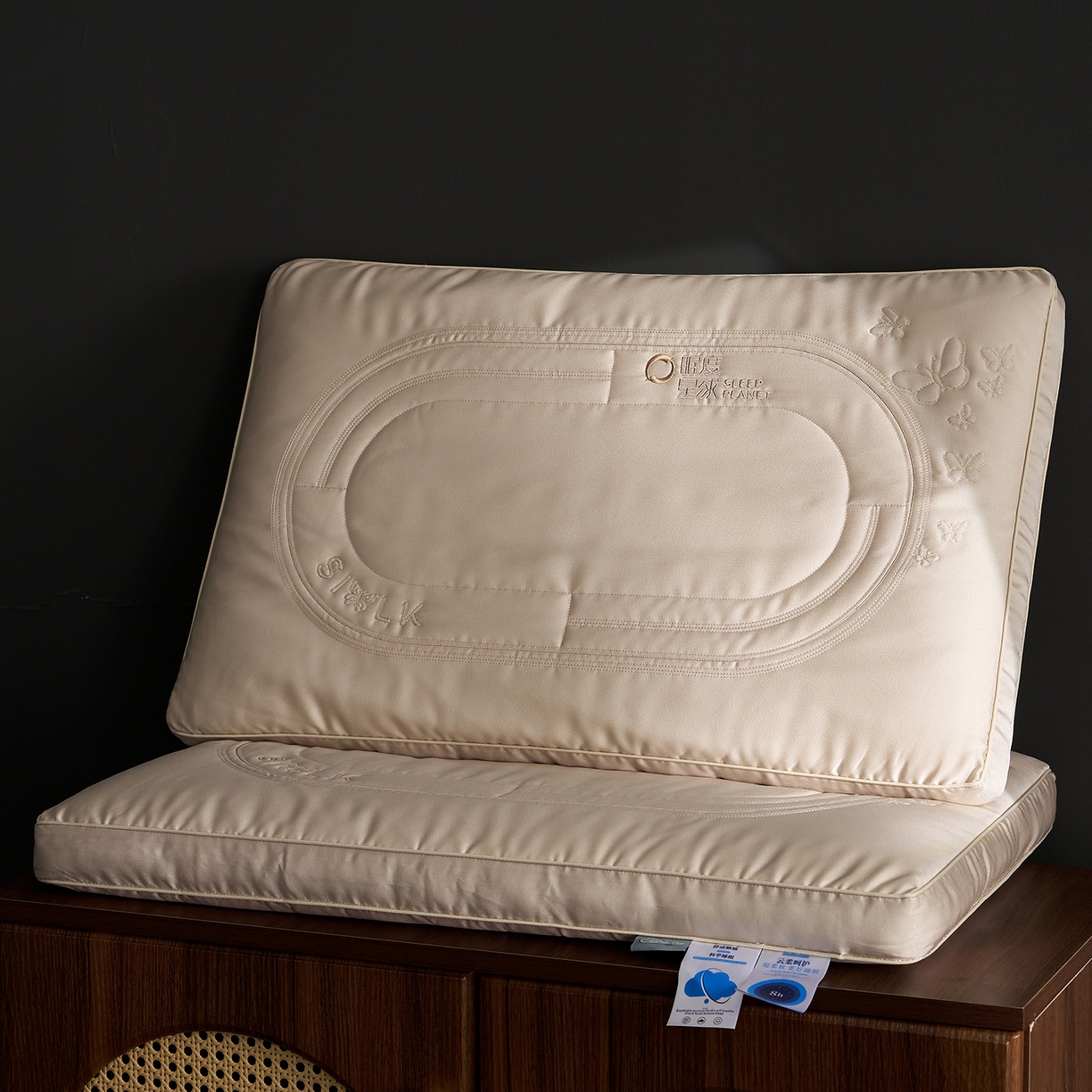 91家纺网 家纺一手货源 找家纺 （总）乐可 2025新款眠度星球枕全棉蚕丝枕 枕头枕芯