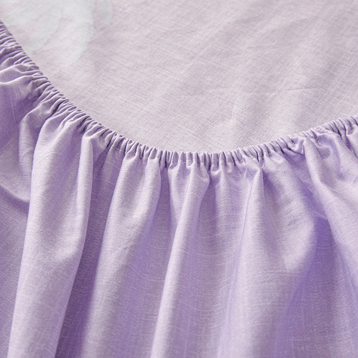 91家纺网 家纺一手货源 找家纺 名优家纺 2026新款纯色高密全棉纯棉床笠单床笠床笠单件 云璟-紫