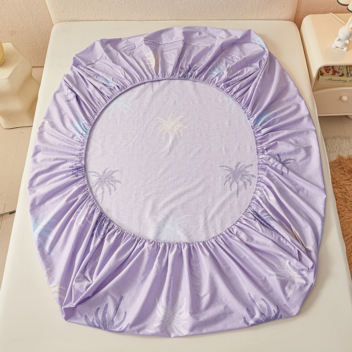 91家纺网 家纺一手货源 找家纺 名优家纺 2026新款纯色高密全棉纯棉床笠单床笠床笠单件 云璟-紫