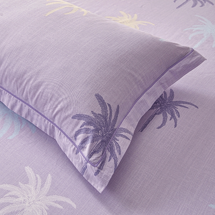91家纺网 家纺一手货源 找家纺 名优家纺 2026新款纯色高密全棉纯棉床笠单床笠床笠单件 云璟-紫