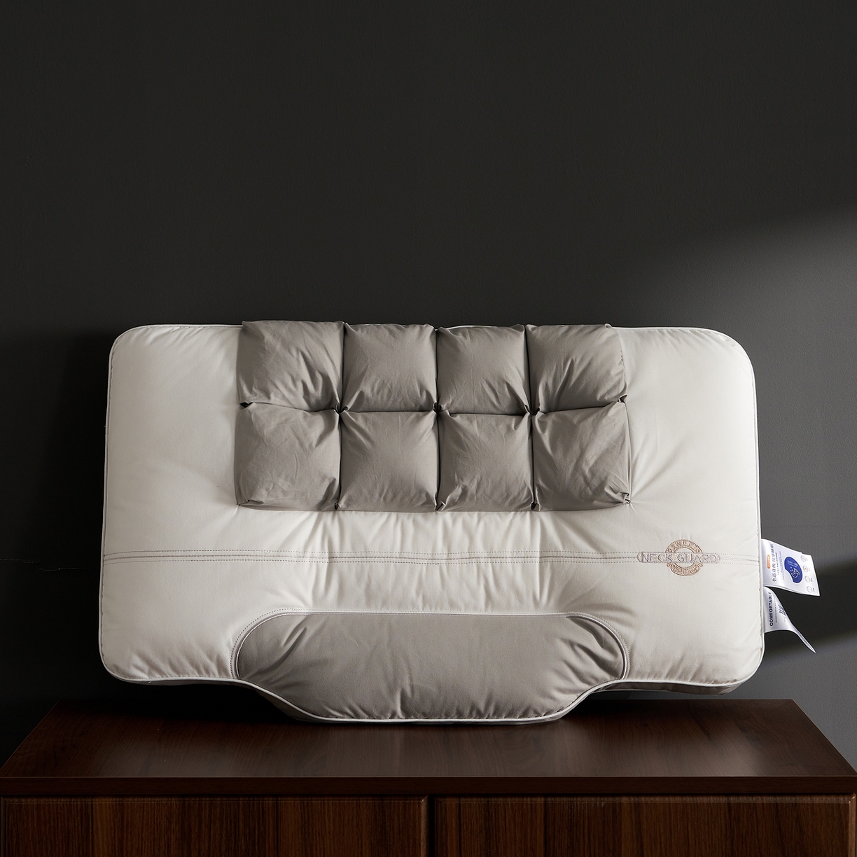 91家纺网 家纺一手货源 找家纺 （总）乐可 2025新款分区两用牵引枕全棉双向枕 枕头枕芯