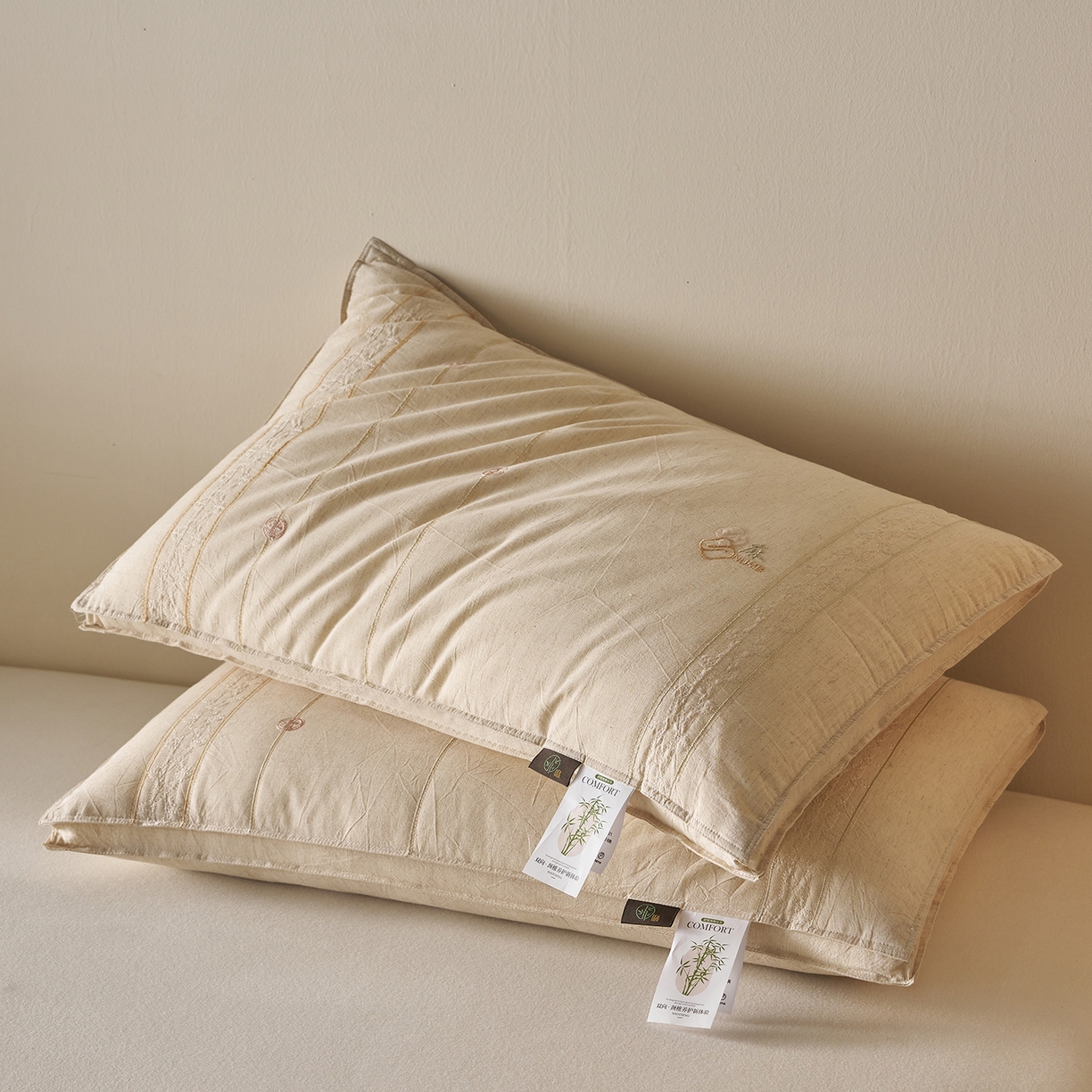 91家纺网 家纺一手货源 找家纺 （总）乐可 2025新款棉麻舒适枕 枕头枕芯