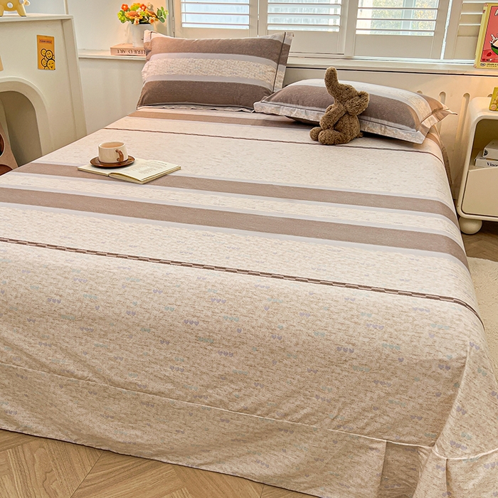 91家纺网 家纺一手货源 找家纺 名优家纺 2026新款60S13374高支密全棉印花纯色四件套 初简