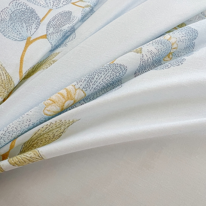 91家纺网 家纺一手货源 找家纺 名优家纺 2026新款60S13374高支密全棉印花纯色四件套 绣花仙-蓝