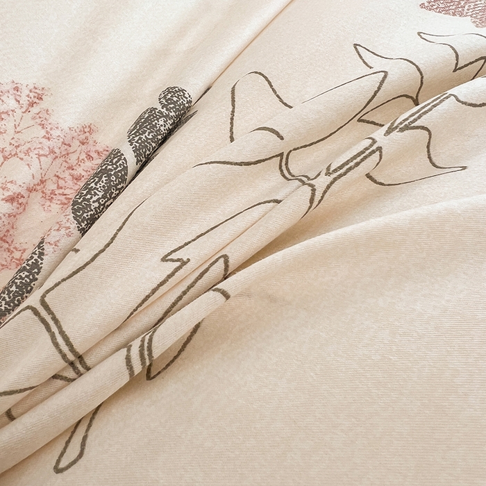 91家纺网 家纺一手货源 找家纺 名优家纺 2026新款60S13374高支密全棉印花纯色四件套 念枝