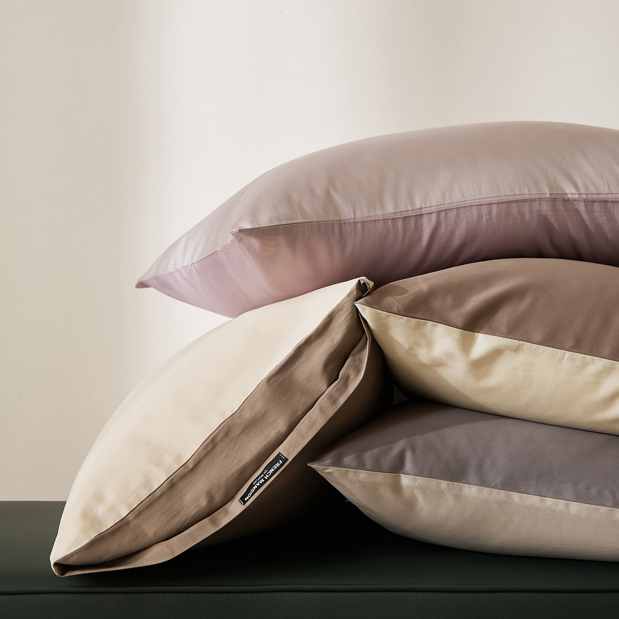 91家纺网 家纺一手货源 找家纺 （总）EH家居 2026新款长绒棉安缦之境单品系列单枕套