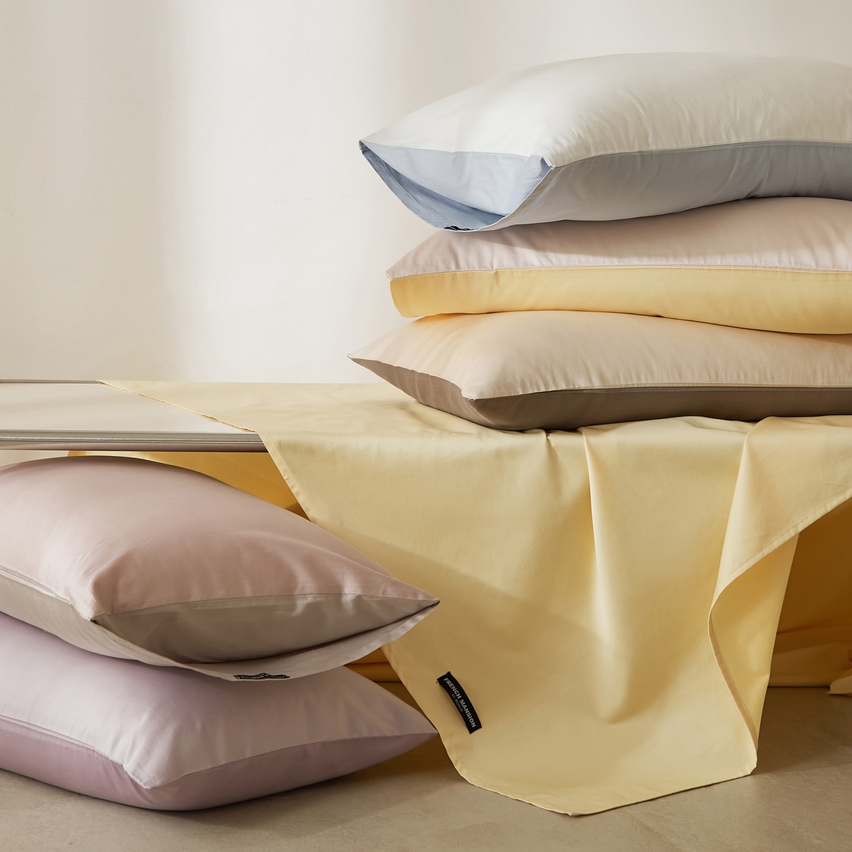 91家纺网 家纺一手货源 找家纺 （总）EH家居 2026新款长绒棉安缦之境单品系列单枕套