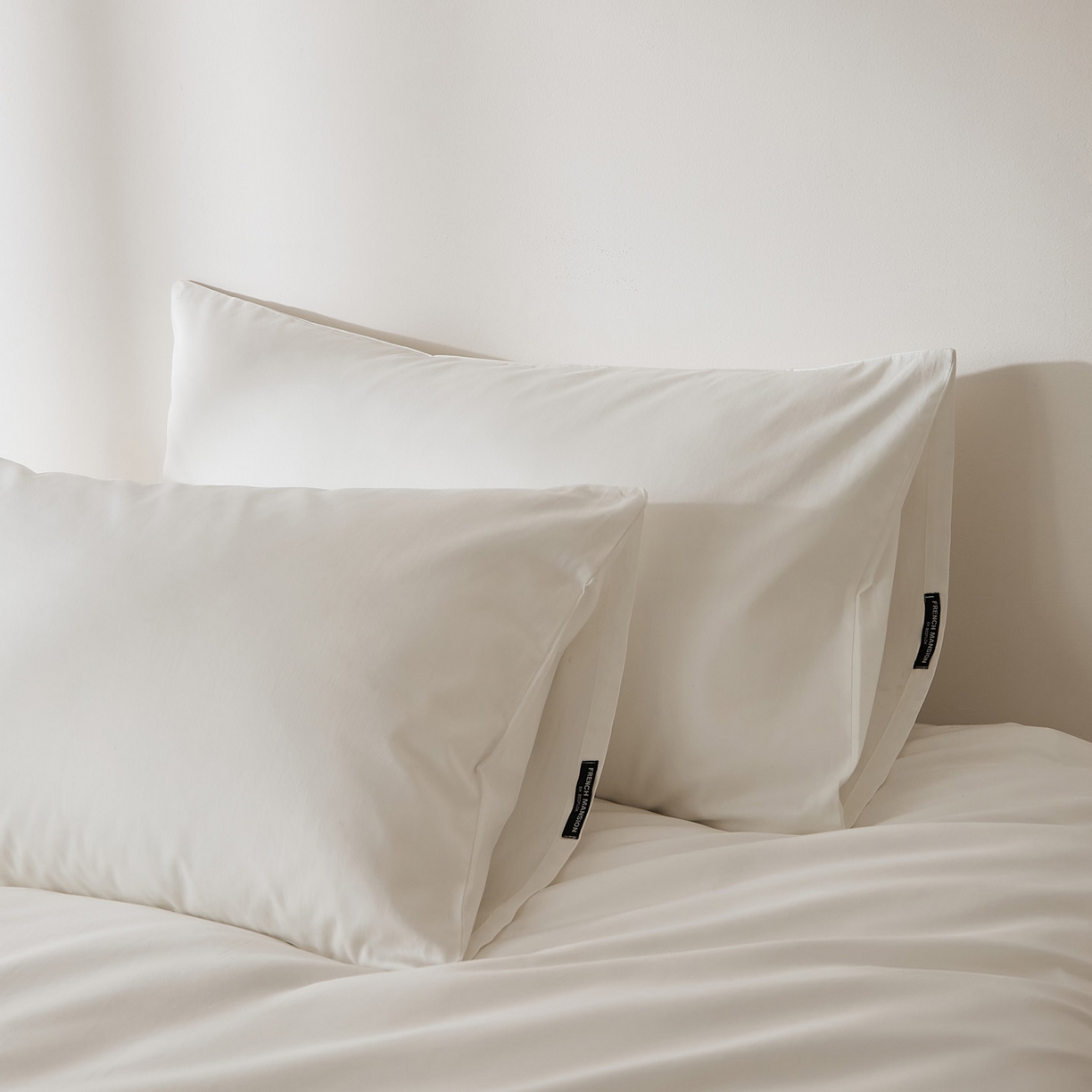 91家纺网 家纺一手货源 找家纺 EH家居 2026新款长绒棉安缦之境单品系列单枕套 AB版-安缦之境-月影白