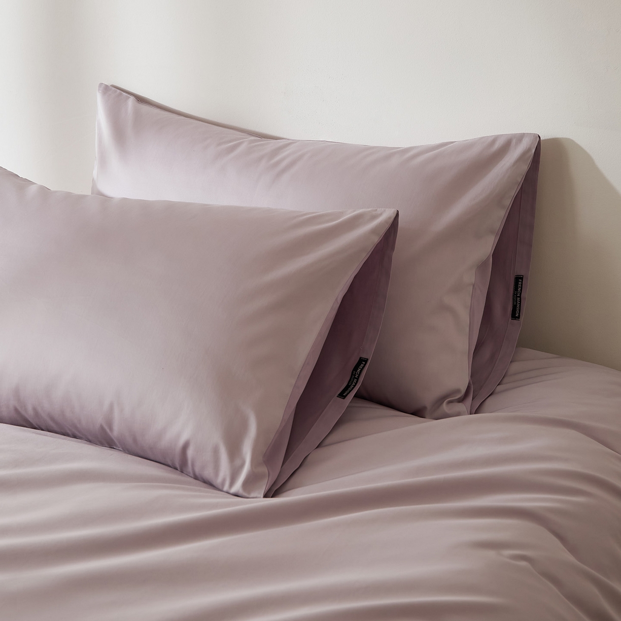 91家纺网 家纺一手货源 找家纺 EH家居 2026新款长绒棉安缦之境单品系列单枕套 AB版-安缦之境-蔓越莓紫