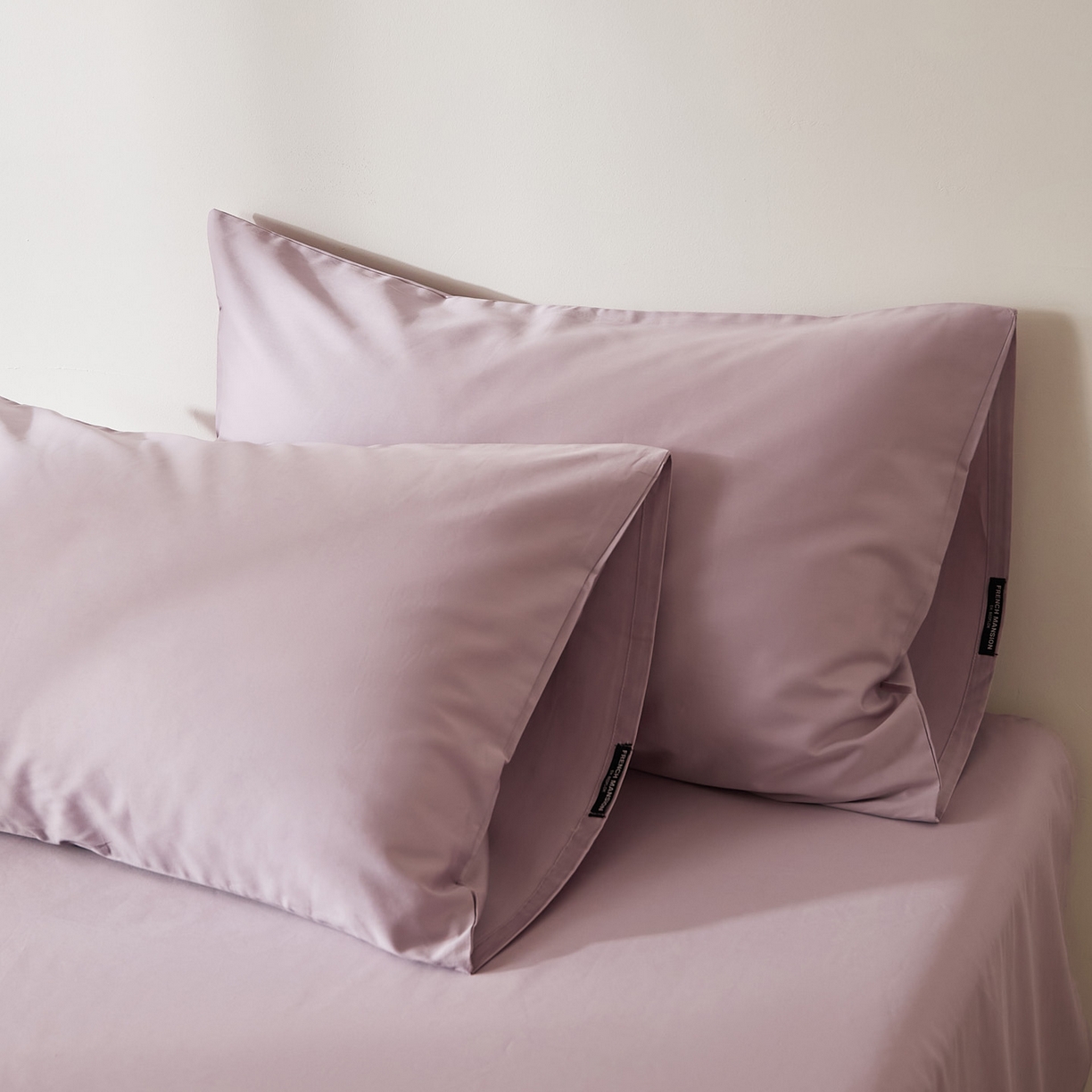 91家纺网 家纺一手货源 找家纺 EH家居 2026新款长绒棉安缦之境单品系列单枕套 AA版-安缦之境-暮藤紫