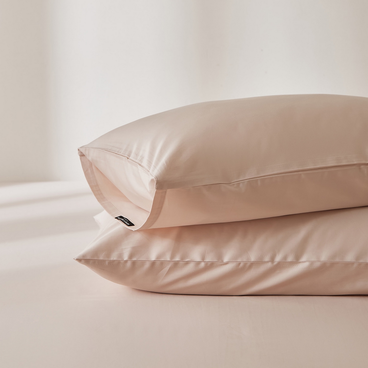 91家纺网 家纺一手货源 找家纺 EH家居 2026新款长绒棉安缦之境单品系列单枕套 AA版-安缦之境-贝壳粉