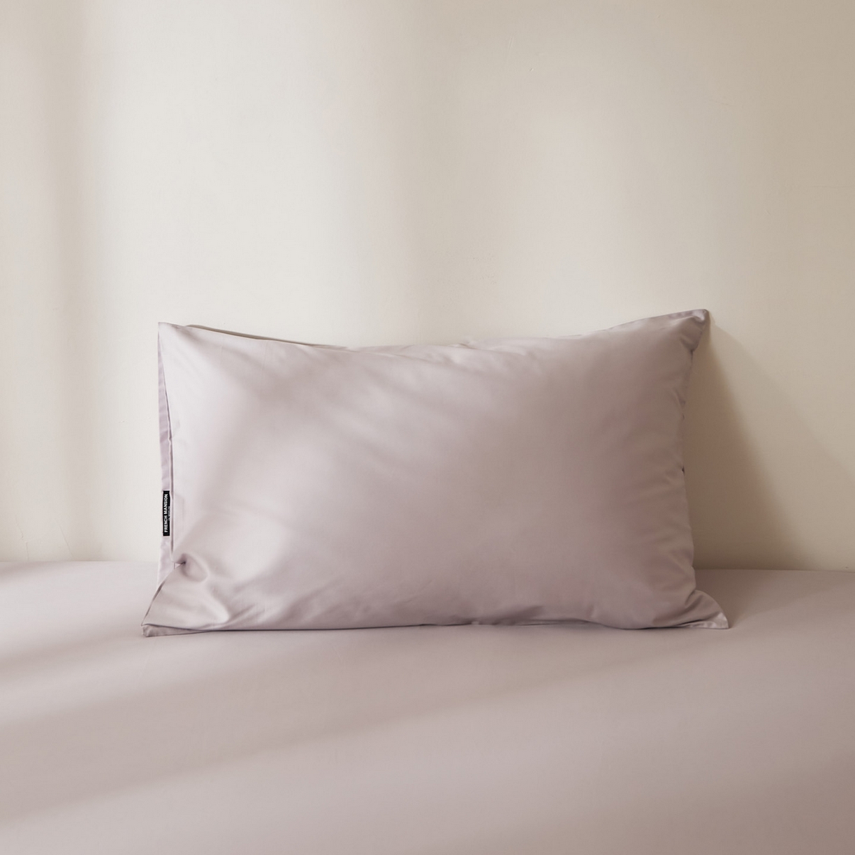 91家纺网 家纺一手货源 找家纺 EH家居 2026新款长绒棉安缦之境单品系列单枕套 AA版-安缦之境-灰樱紫