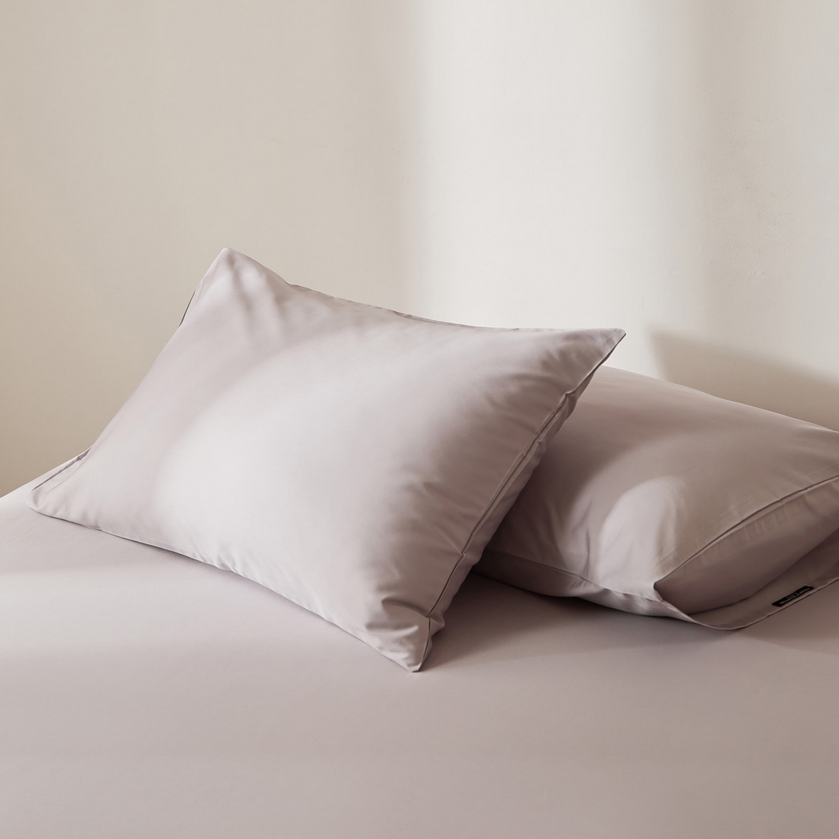 91家纺网 家纺一手货源 找家纺 EH家居 2026新款长绒棉安缦之境单品系列单枕套 AA版-安缦之境-灰樱紫