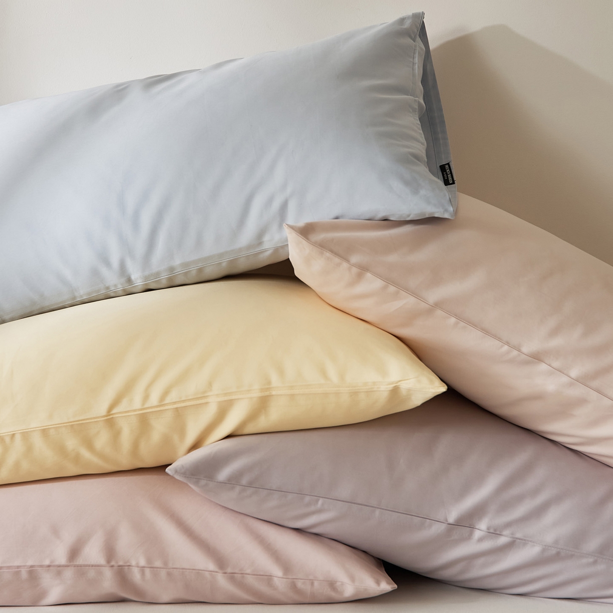 91家纺网 家纺一手货源 找家纺 EH家居 2026新款长绒棉安缦之境单品系列单枕套 组合图仅供展示