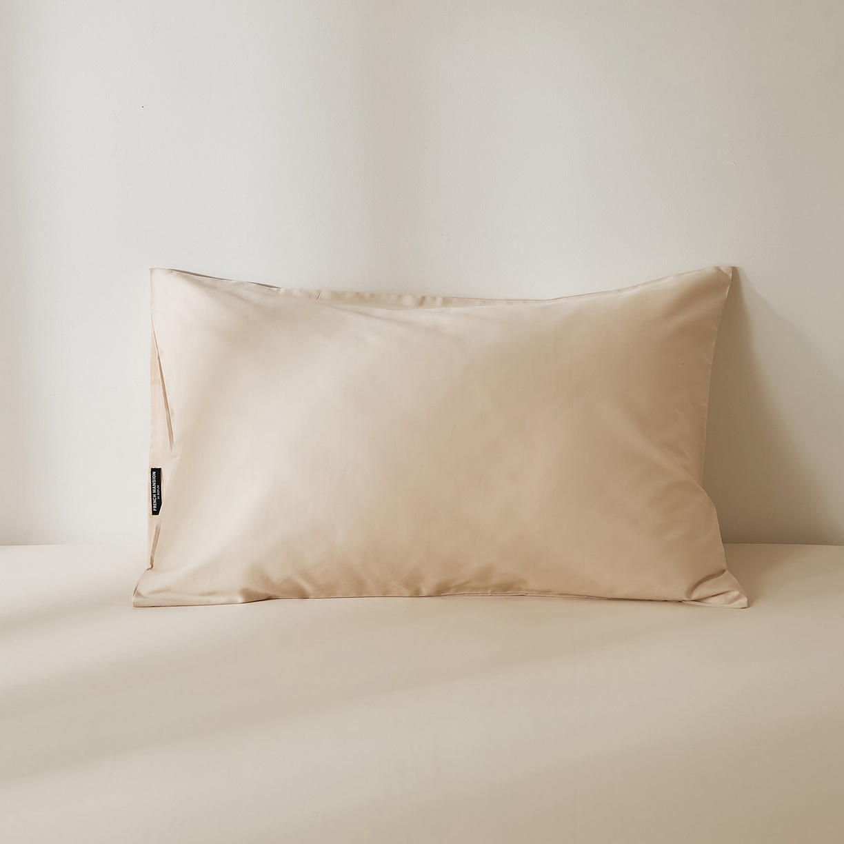 91家纺网 家纺一手货源 找家纺 EH家居 2026新款长绒棉安缦之境单品系列单枕套 AA版-安缦之境-浅香槟色