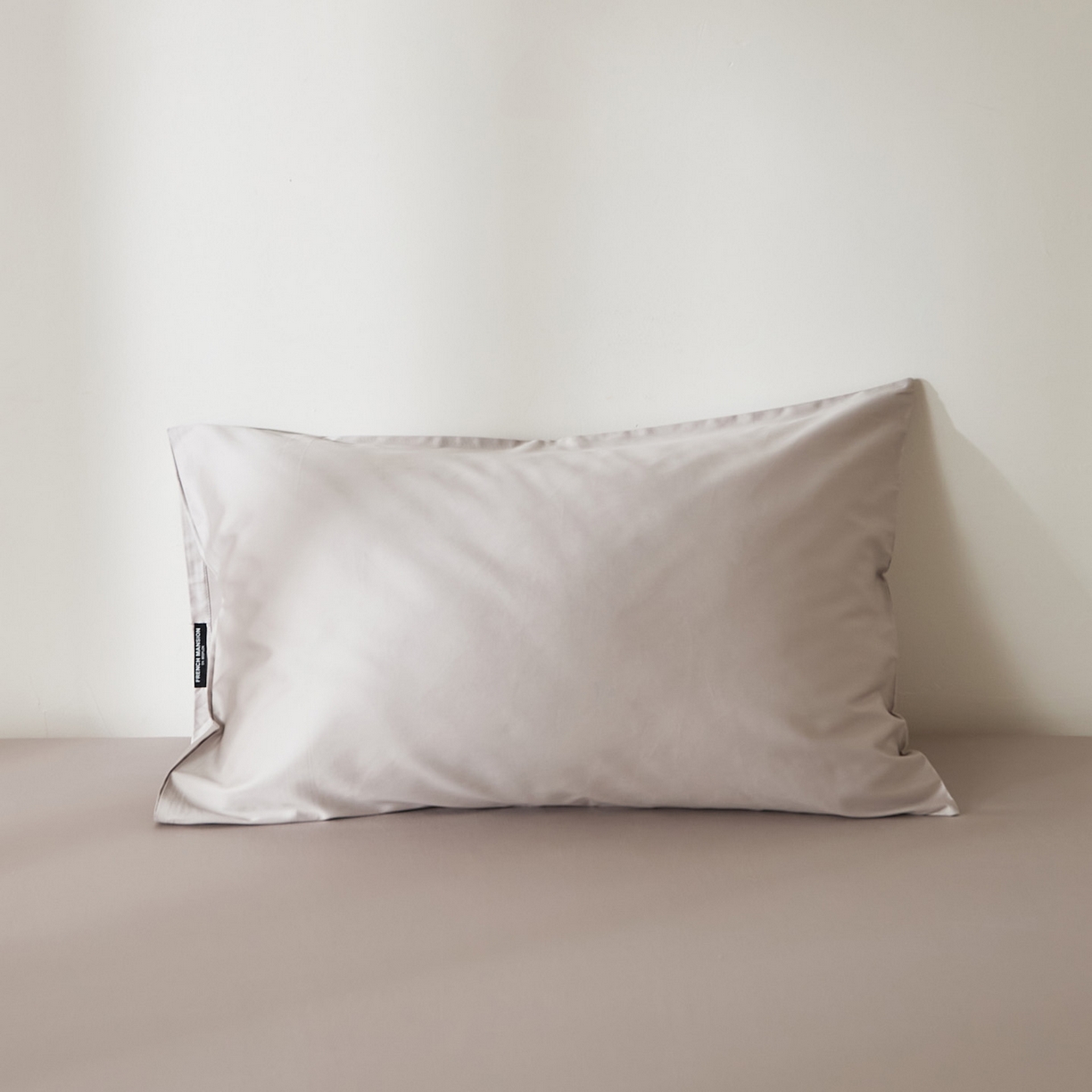 91家纺网 家纺一手货源 找家纺 EH家居 2026新款长绒棉安缦之境单品系列单枕套 AA版-安缦之境-都市灰