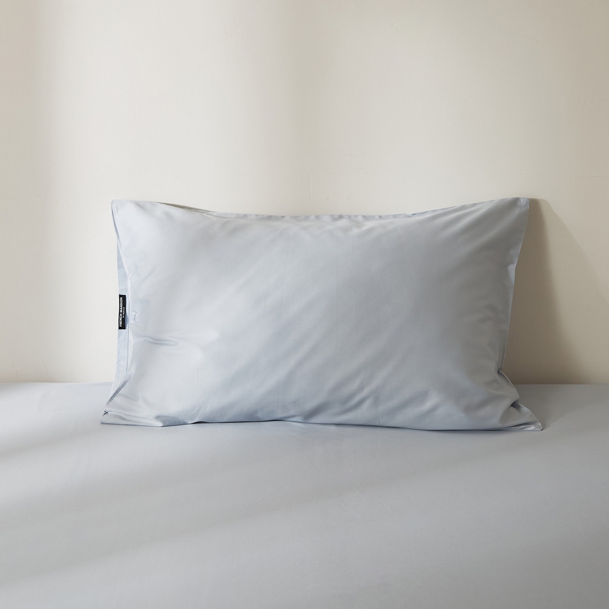 91家纺网 家纺一手货源 找家纺 EH家居 2026新款长绒棉安缦之境单品系列单枕套 AA版-安缦之境-夏至蓝