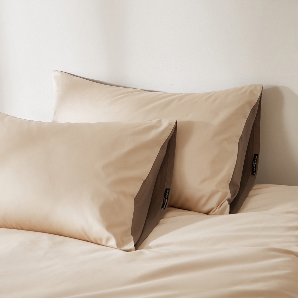 EH家居 2026新款长绒棉安缦之境单品系列单枕套 AB版-安缦之境-梦幻香槟色