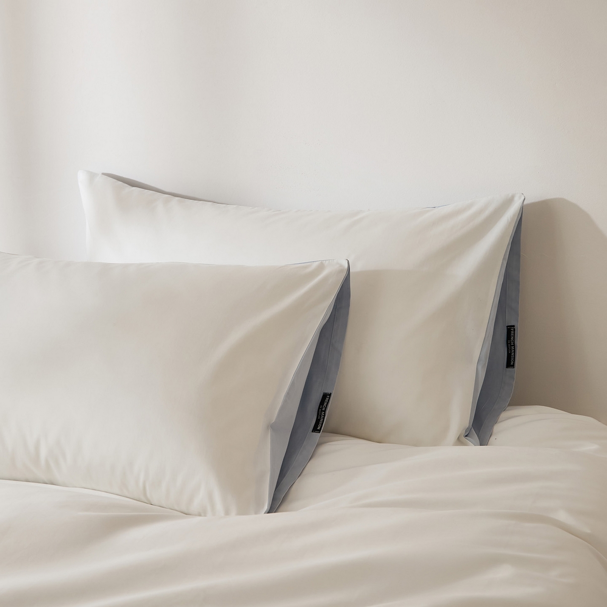 EH家居 2026新款长绒棉安缦之境单品系列单枕套 AB版-安缦之境-蓝白