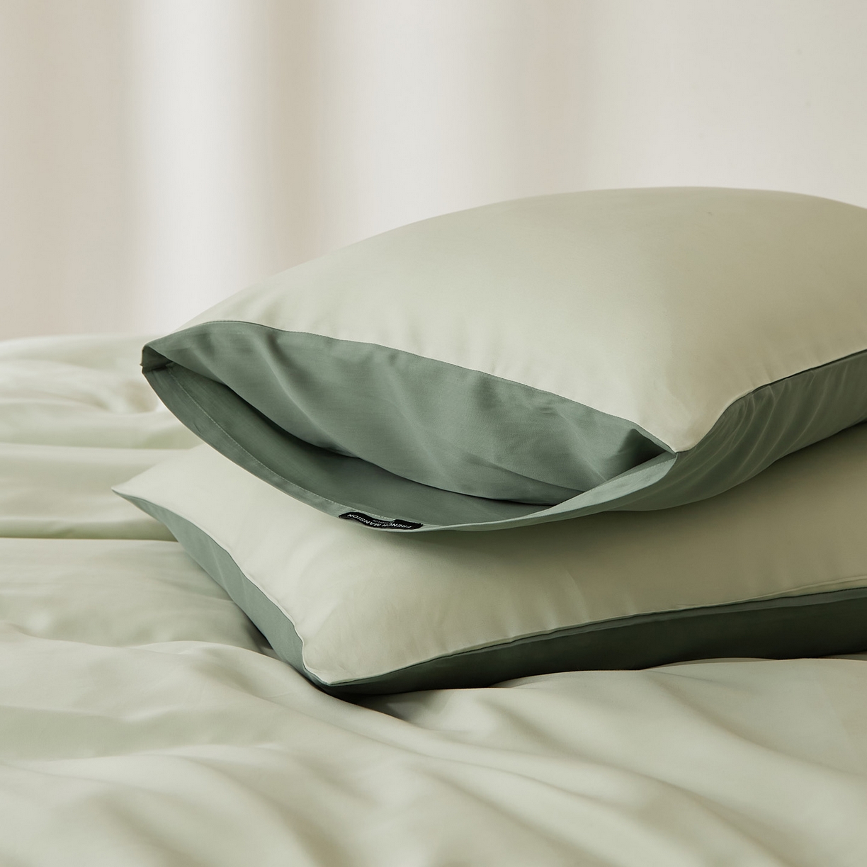 91家纺网 家纺一手货源 找家纺 EH家居 2026新款长绒棉安缦之境单品系列单枕套 AB版-安缦之境-烟雨江南