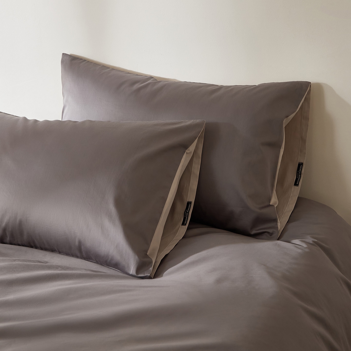 EH家居 2026新款长绒棉安缦之境单品系列单枕套 AB版-安缦之境-冰岛深灰