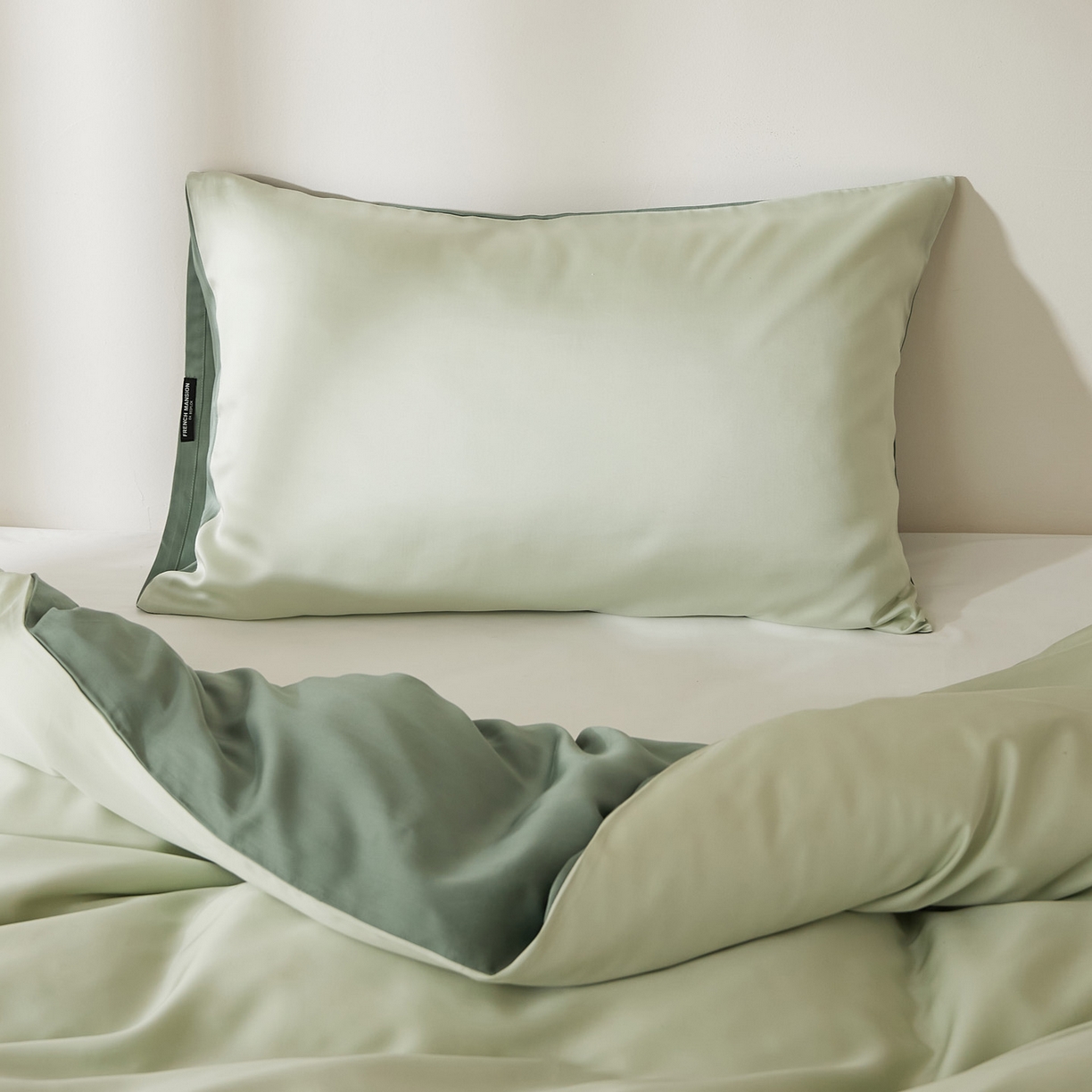 91家纺网 家纺一手货源 找家纺 EH家居 2026新款长绒棉安缦之境单品系列单枕套 AB版-安缦之境-烟雨江南