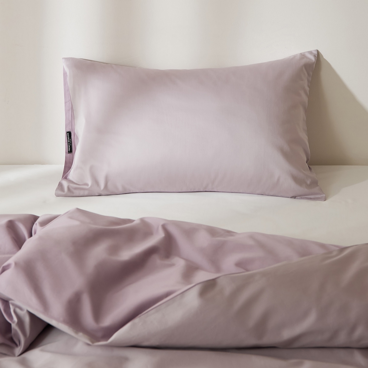 91家纺网 家纺一手货源 找家纺 EH家居 2026新款长绒棉安缦之境单品系列单枕套 AB版-安缦之境-蔓越莓紫