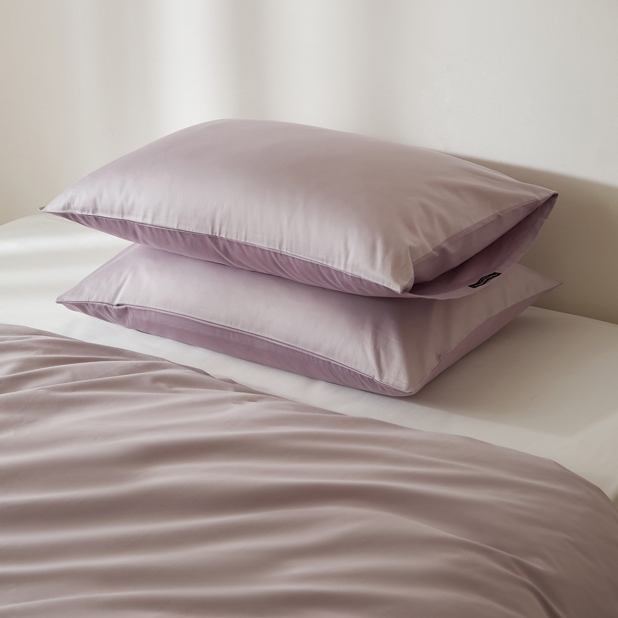 91家纺网 家纺一手货源 找家纺 EH家居 2026新款长绒棉安缦之境单品系列单枕套 AB版-安缦之境-蔓越莓紫