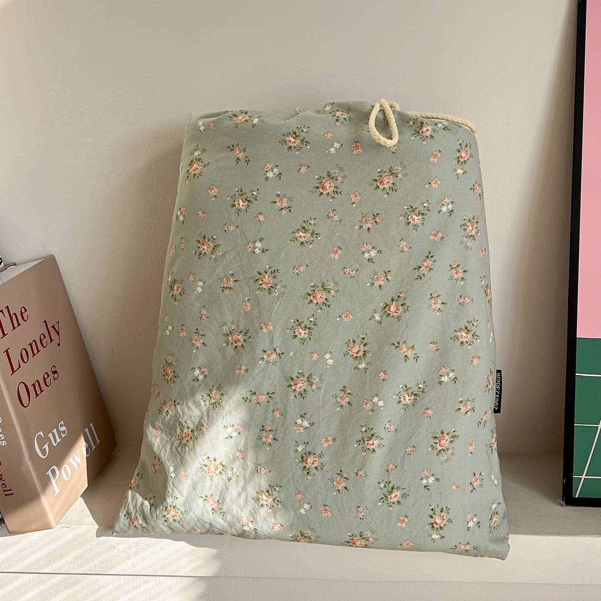 91家纺网 家纺一手货源 找家纺 水墨江南 2026新款加厚仿棉古法水洗棉小布袋款印花四件套 秘密花园