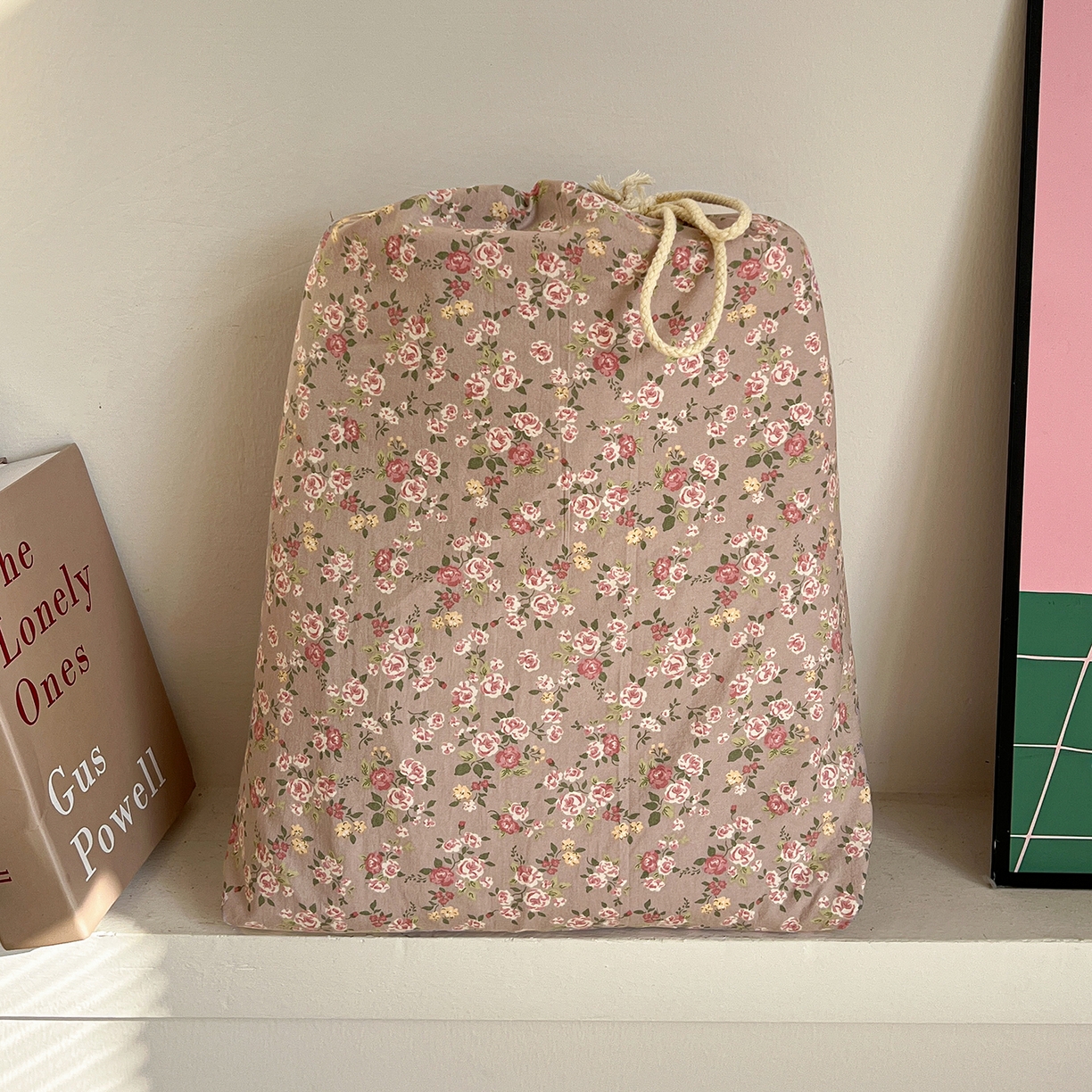 91家纺网 家纺一手货源 找家纺 水墨江南 2026新款加厚仿棉古法水洗棉小布袋款印花四件套 香妃