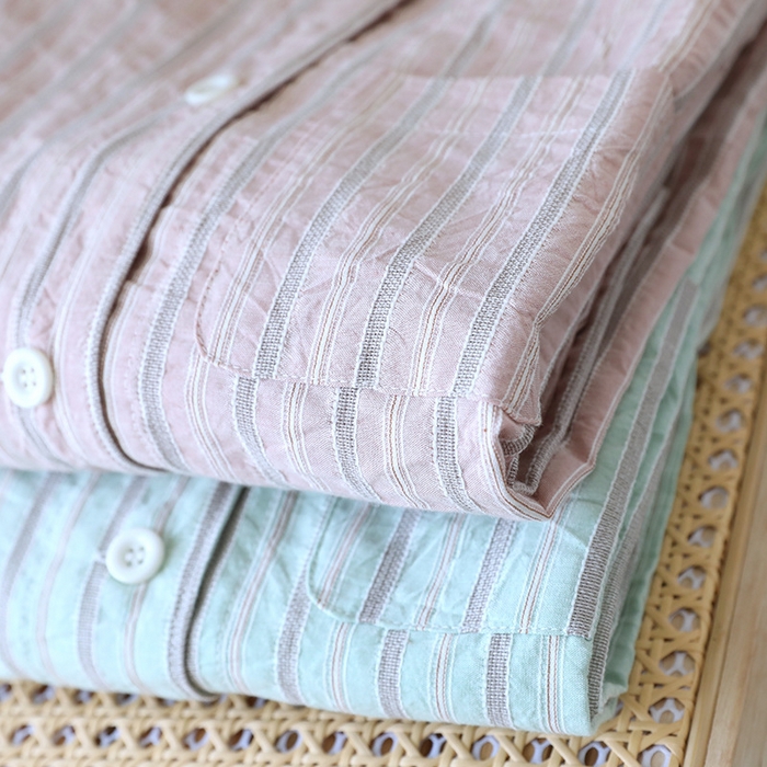 91家纺网 家纺一手货源 找家纺 洛兰沙家居馆 2025新款云涧全棉女士家居服七分袖九分裤套装夏季薄款睡衣宽松休闲简约风 组合图仅供参考不可下单