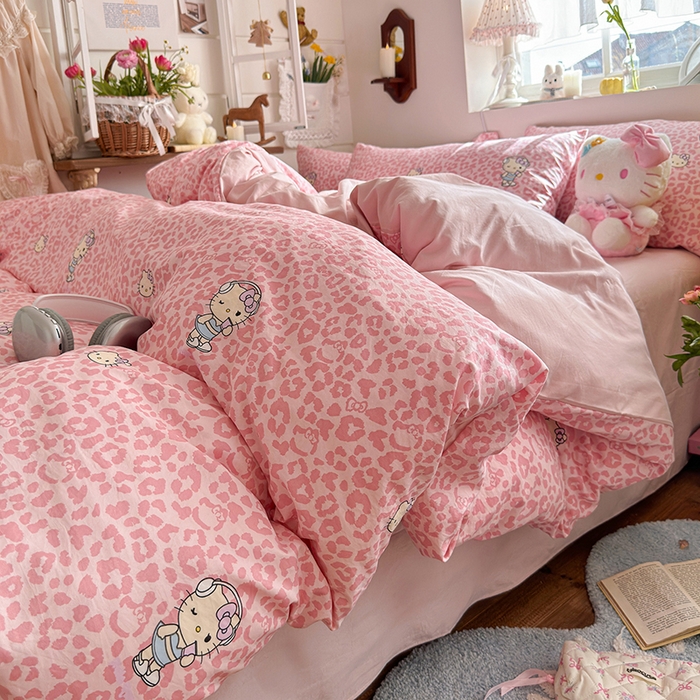 91家纺网 家纺一手货源 找家纺 总-金梦拉 2026新款春夏古法水洗仿棉砂洗云小棉小布袋四件套