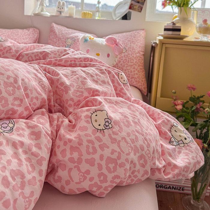 91家纺网 家纺一手货源 找家纺 总-金梦拉 2026新款春夏古法水洗仿棉砂洗云小棉小布袋四件套