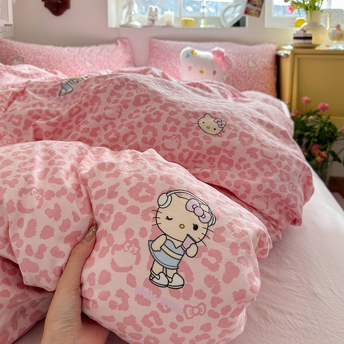 91家纺网 家纺一手货源 找家纺 总-金梦拉 2026新款春夏古法水洗仿棉砂洗云小棉小布袋四件套