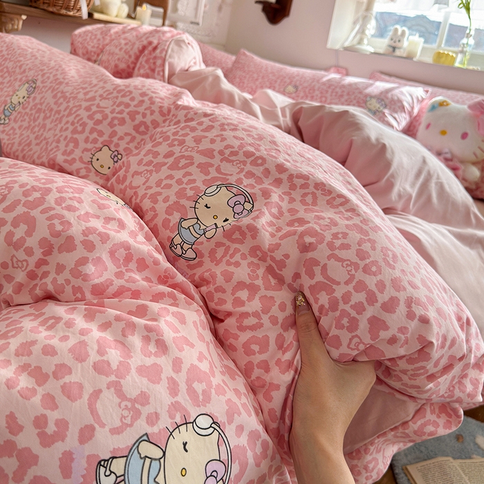 91家纺网 家纺一手货源 找家纺 总-金梦拉 2026新款春夏古法水洗仿棉砂洗云小棉小布袋四件套