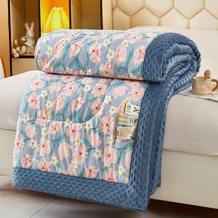 91家纺网 家纺一手货源 找家纺 （总）蔻之羽 （全年现货）2026年新款豆豆被春秋被夏被加厚冬被空调被四季绒被子