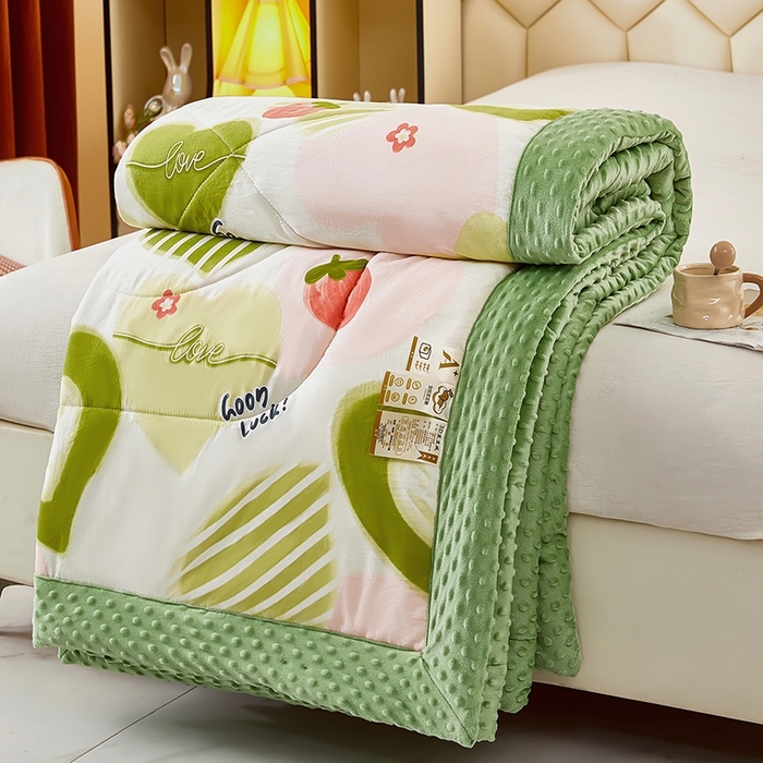 91家纺网 家纺一手货源 找家纺 （总）蔻之羽 （全年现货）2026年新款豆豆被春秋被夏被加厚冬被空调被四季绒被子