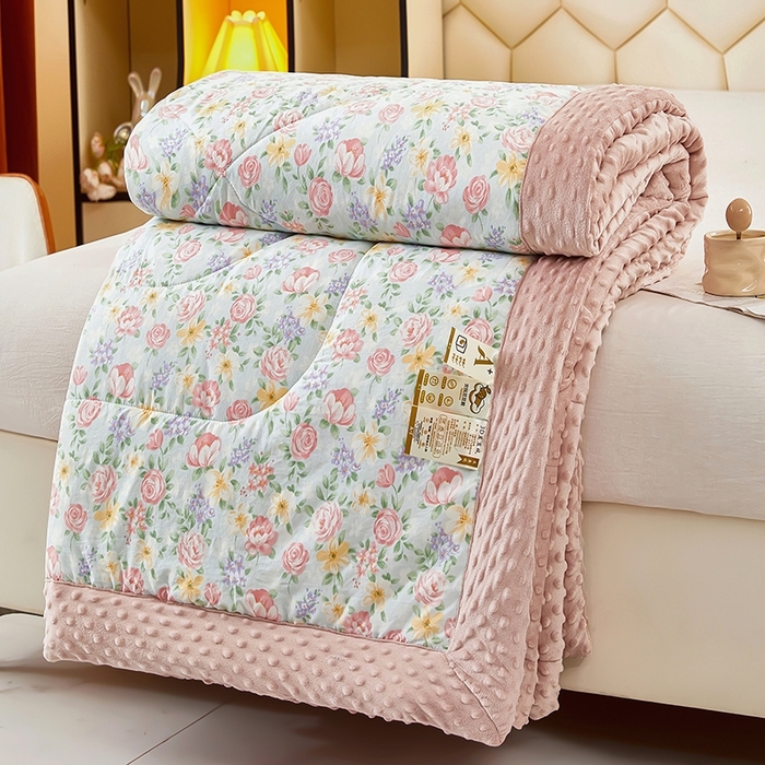 91家纺网 家纺一手货源 找家纺 （总）蔻之羽 （全年现货）2026年新款豆豆被春秋被夏被加厚冬被空调被四季绒被子