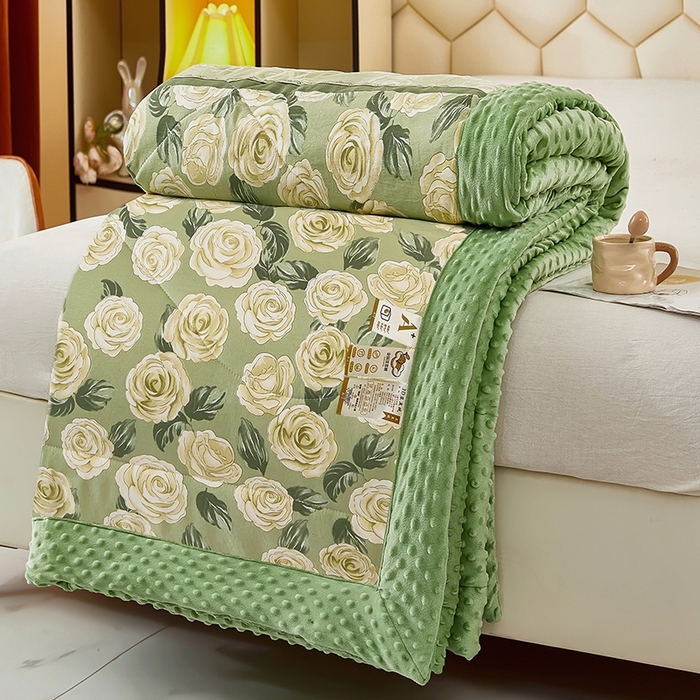 91家纺网 家纺一手货源 找家纺 （总）蔻之羽 （全年现货）2026年新款豆豆被春秋被夏被加厚冬被空调被四季绒被子