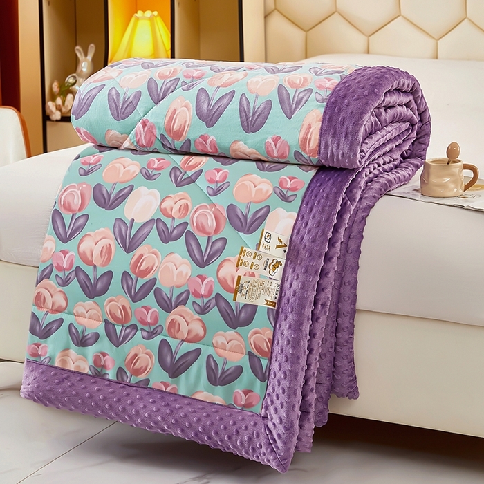 91家纺网 家纺一手货源 找家纺 （总）蔻之羽 （全年现货）2026年新款豆豆被春秋被夏被加厚冬被空调被四季绒被子