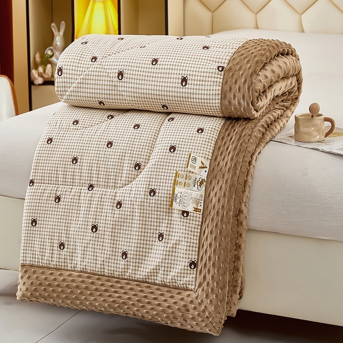 91家纺网 家纺一手货源 找家纺 （总）蔻之羽 （全年现货）2026年新款豆豆被春秋被夏被加厚冬被空调被四季绒被子