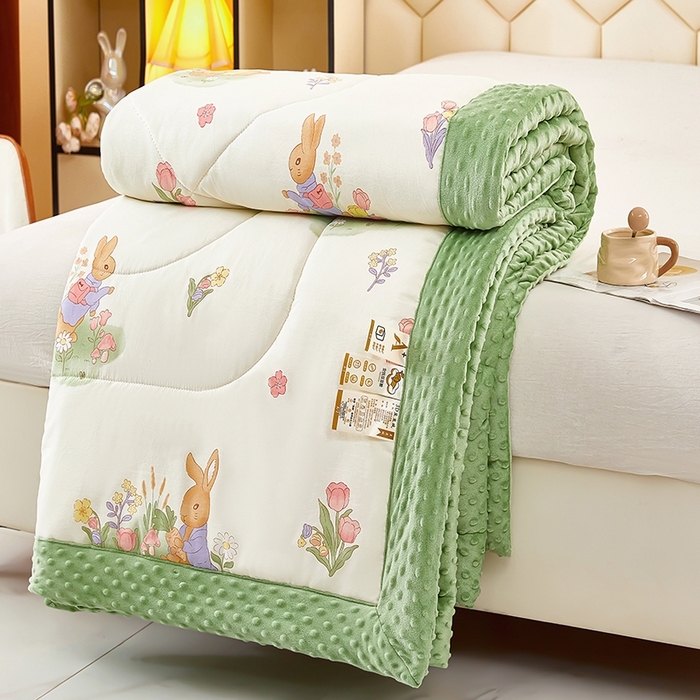 91家纺网 家纺一手货源 找家纺 （总）蔻之羽 （全年现货）2026年新款豆豆被春秋被夏被加厚冬被空调被四季绒被子