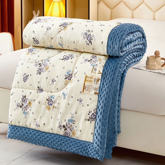 91家纺网 家纺一手货源 找家纺 （总）蔻之羽 （全年现货）2026年新款豆豆被春秋被夏被加厚冬被空调被四季绒被子