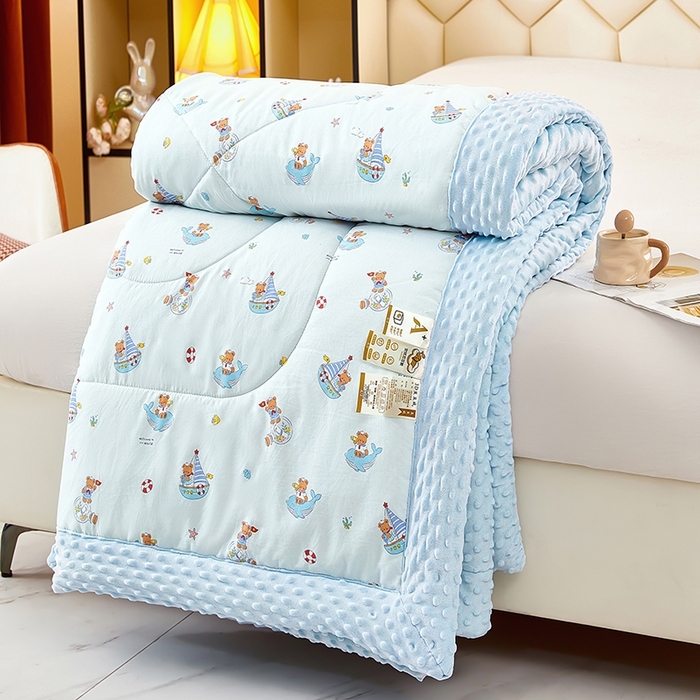 91家纺网 家纺一手货源 找家纺 蔻之羽 （全年现货）2026年新款豆豆被春秋被夏被加厚冬被空调被四季绒被子 航海日记