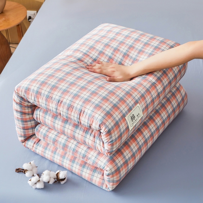 91家纺网 家纺一手货源 找家纺 猎鹿人家纺 2025新款A类水洗棉可拆洗新疆棉花冬被 贝拉粉