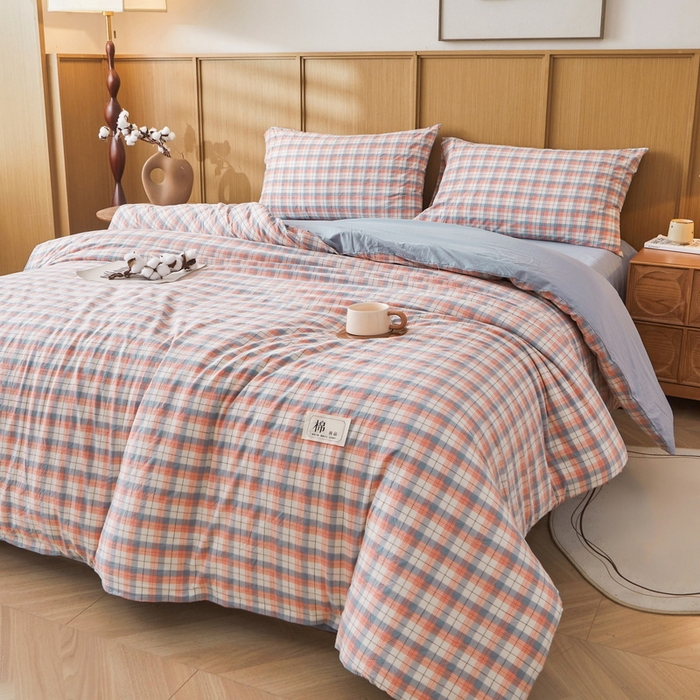 91家纺网 家纺一手货源 找家纺 猎鹿人家纺 2025新款A类水洗棉可拆洗新疆棉花冬被 贝拉粉